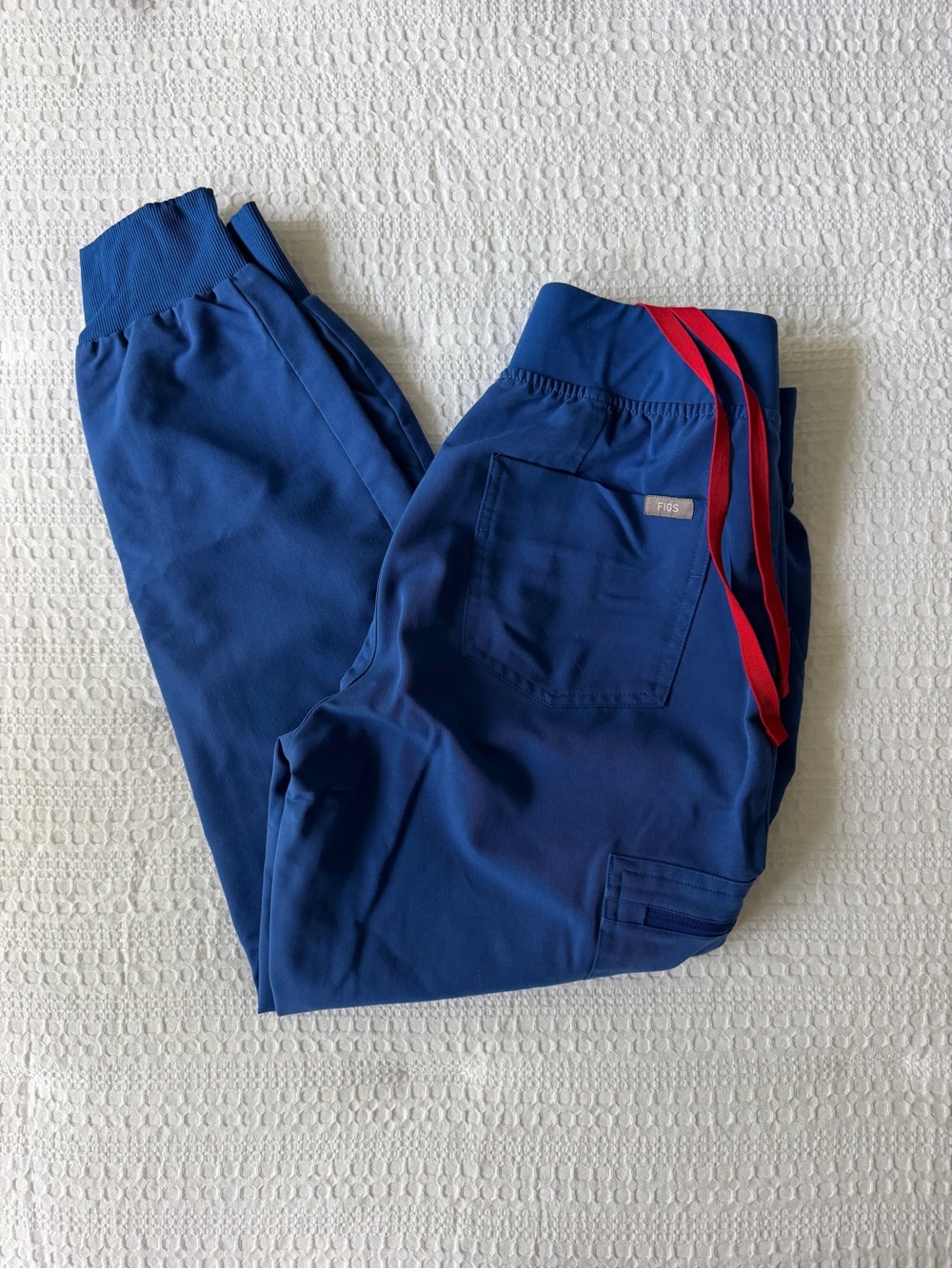 FIGS Zamora Jogger Scrub Pants Winning Blue Small Petite